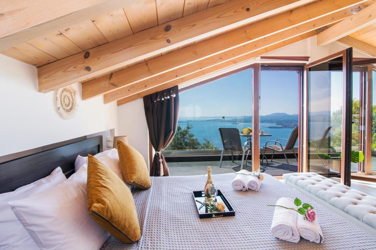 Апартаменты Blue Sky Loft By Corfuescapes Spartylas Экстерьер фото